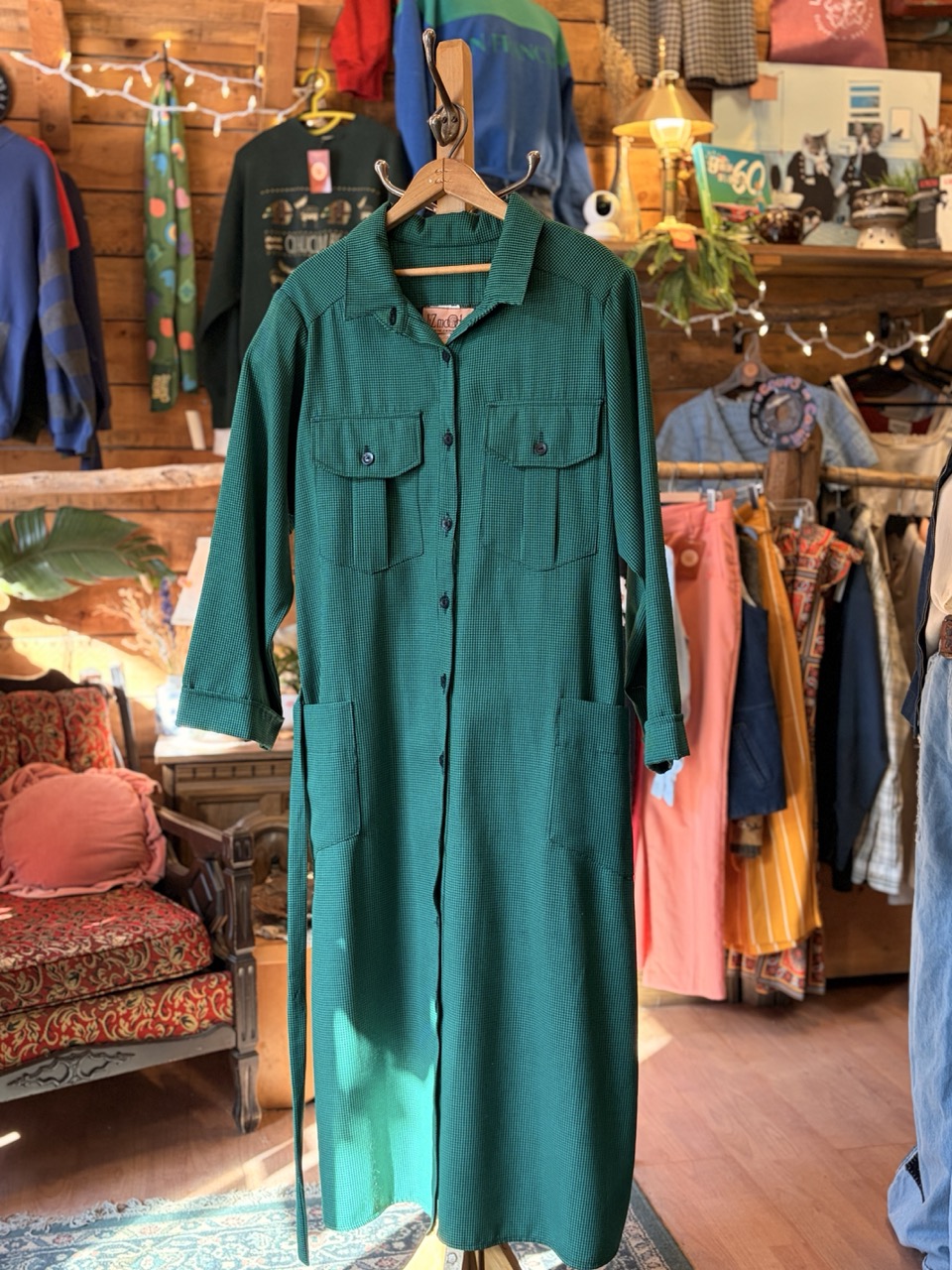 ROBE VERTE VINTAGE | 2XL – Image 2