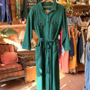 ROBE VERTE VINTAGE | 2XL